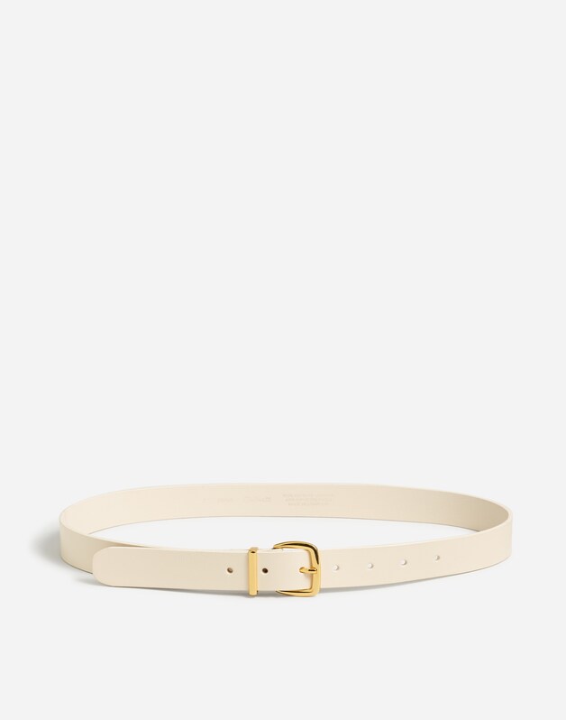 The Essential Leather Belt ECRU