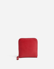 The Essential Zip Wallet in Leather BRIGHT EMBER