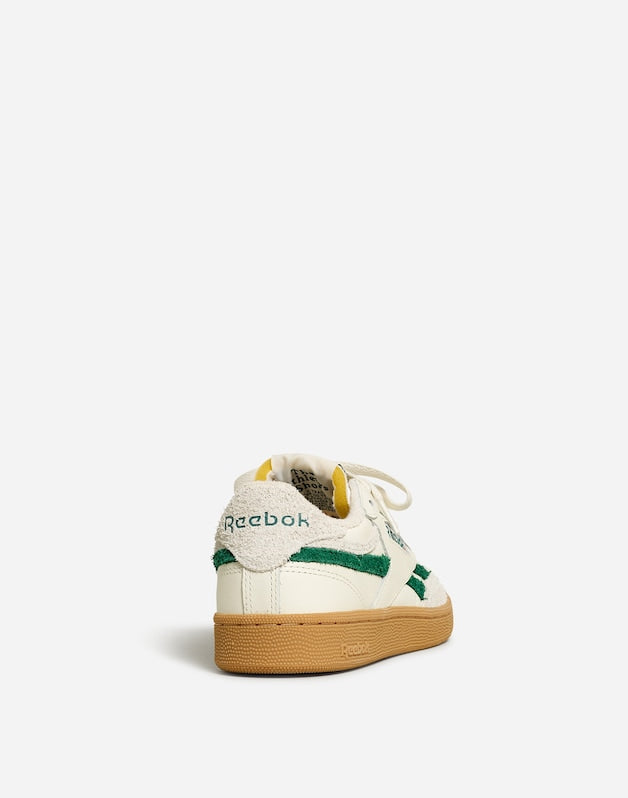 Madewell x Reebok&reg; Unisex Club C Revenge Sneakers CHALK DARK GREEN