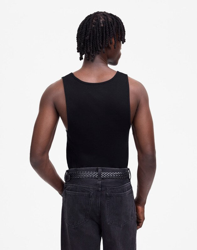 Ribbed Tank JET BLACK
