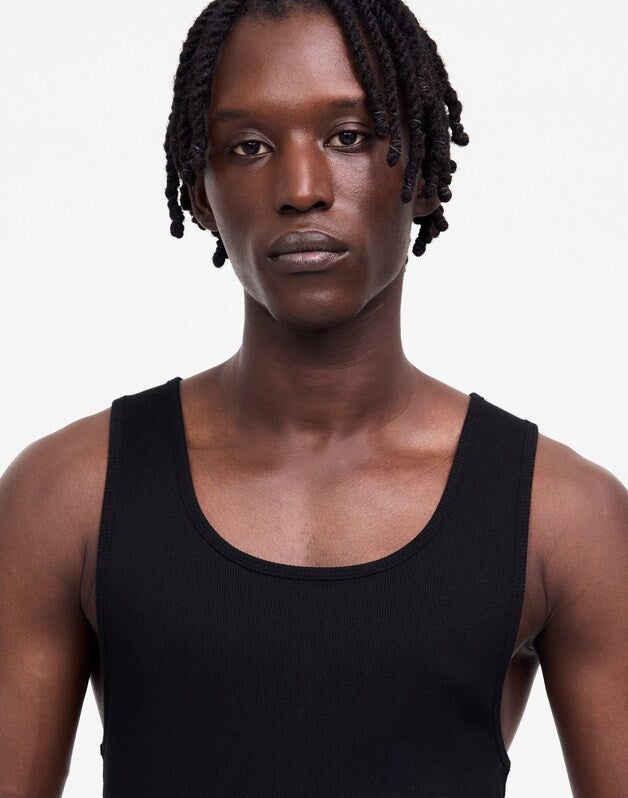 Ribbed Tank JET BLACK