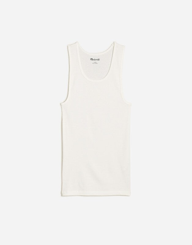 Ribbed Tank SOFT WHITE