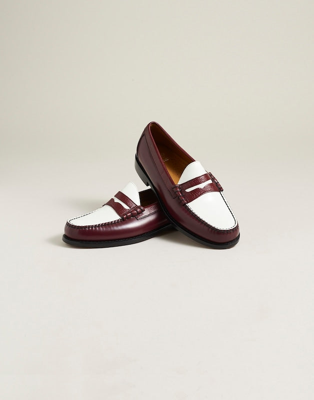 Madewell x G.H.BASS Larson Weejuns&reg; Loafers WINE WHITE