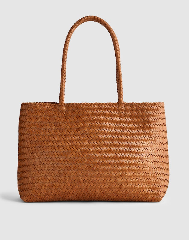 The Signature Woven Tote BURNT SIENNA