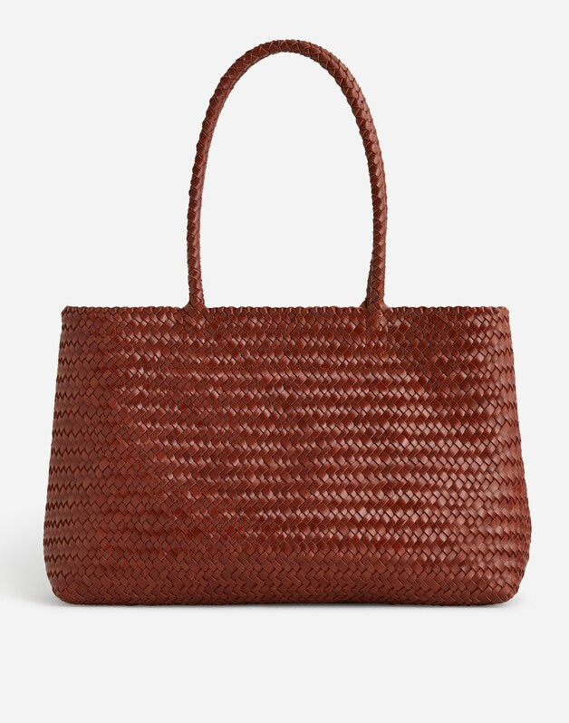 The Signature Woven Tote DUSTY REDWOOD