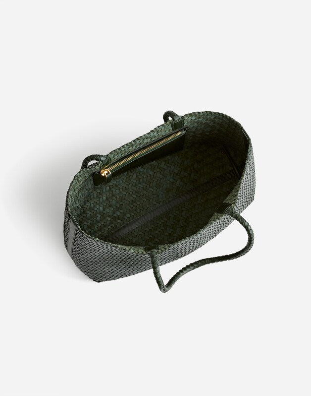 The Signature Woven Tote SUMMIT GREEN