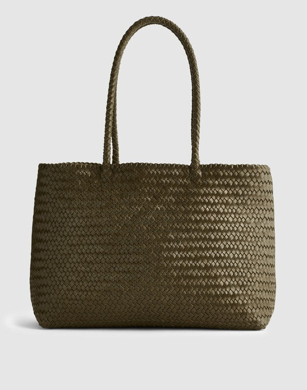 The Signature Woven Tote FADED OLIVE