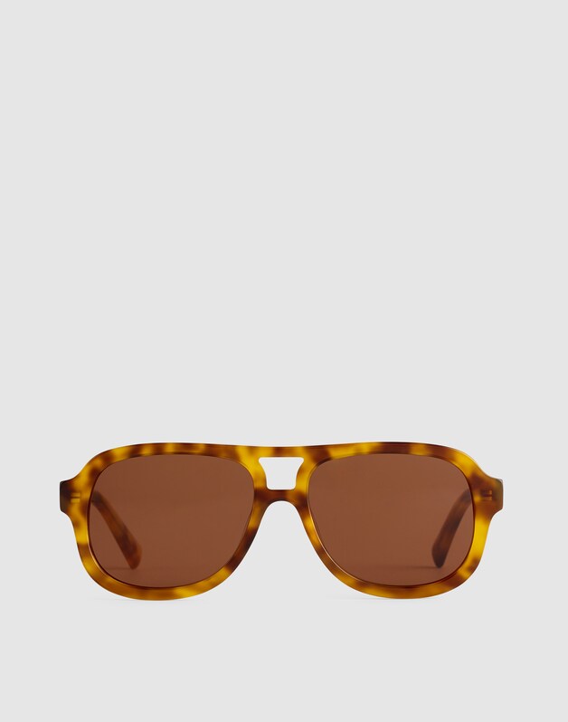 Logaan Aviator Sunglasses BURNT COCOA