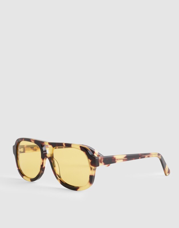 Logaan Aviator Sunglasses YELLOW TORT