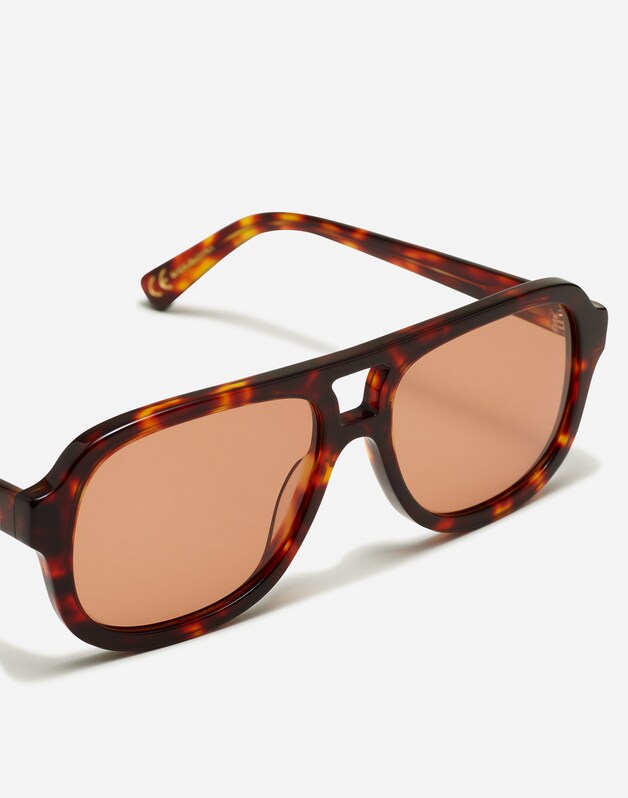 Logaan Aviator Sunglasses DARK TORTOISE