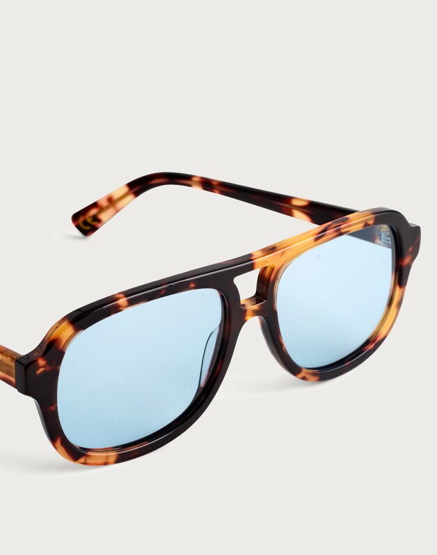 Logaan Aviator Sunglasses BLUE TORT MULTI