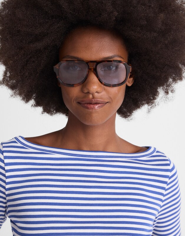 Logaan Aviator Sunglasses BLUE TORT MULTI