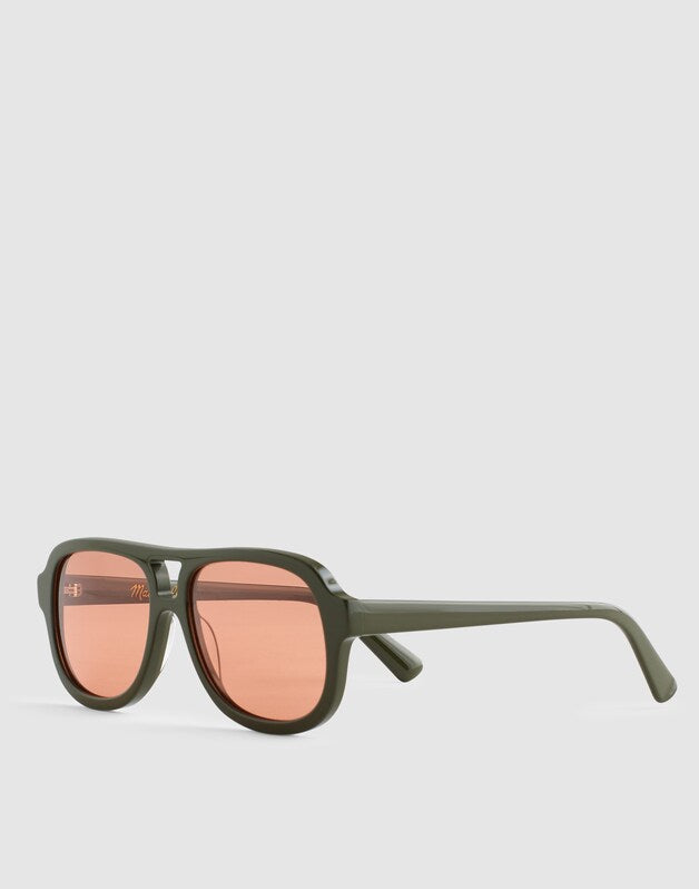 Logaan Aviator Sunglasses FORAGED GREEN