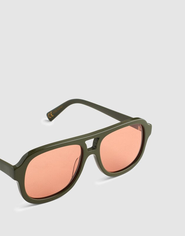 Logaan Aviator Sunglasses FORAGED GREEN