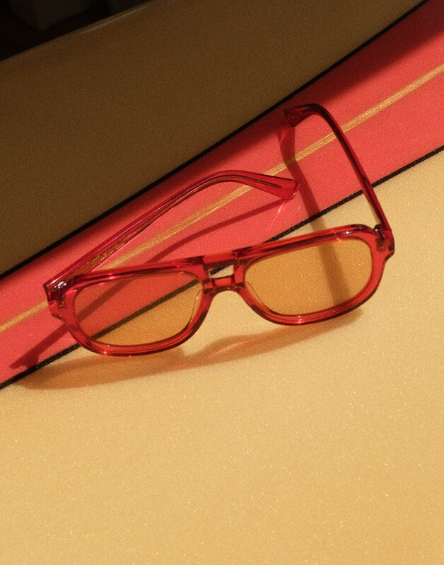 Logaan Aviator Sunglasses VARSITY RED