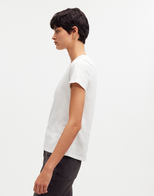 Premium Standard 01. The Shrunken Tee EYELET WHITE