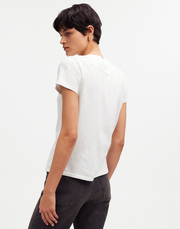 Premium Standard 01. The Shrunken Tee EYELET WHITE