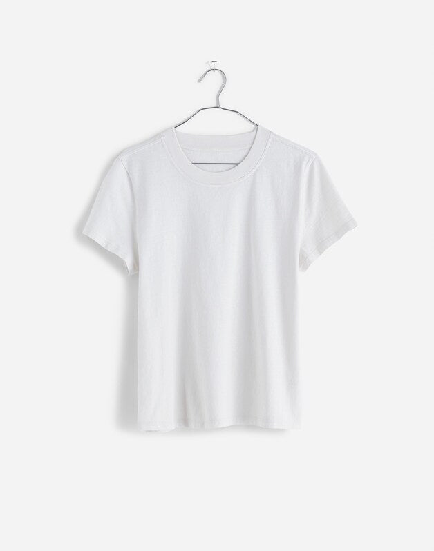 Premium Standard 01. The Shrunken Tee EYELET WHITE
