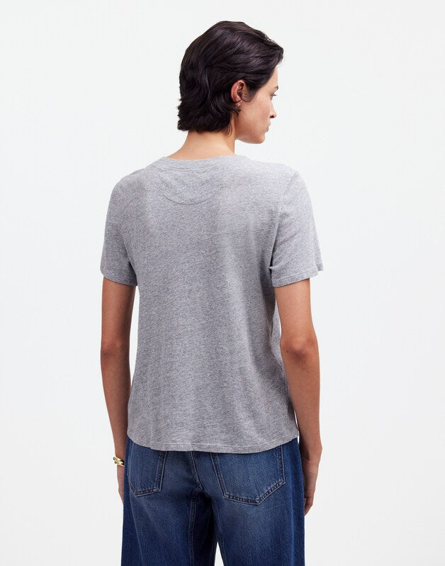 Premium Standard 01. The Heathered Shrunken Tee HTHR GREY