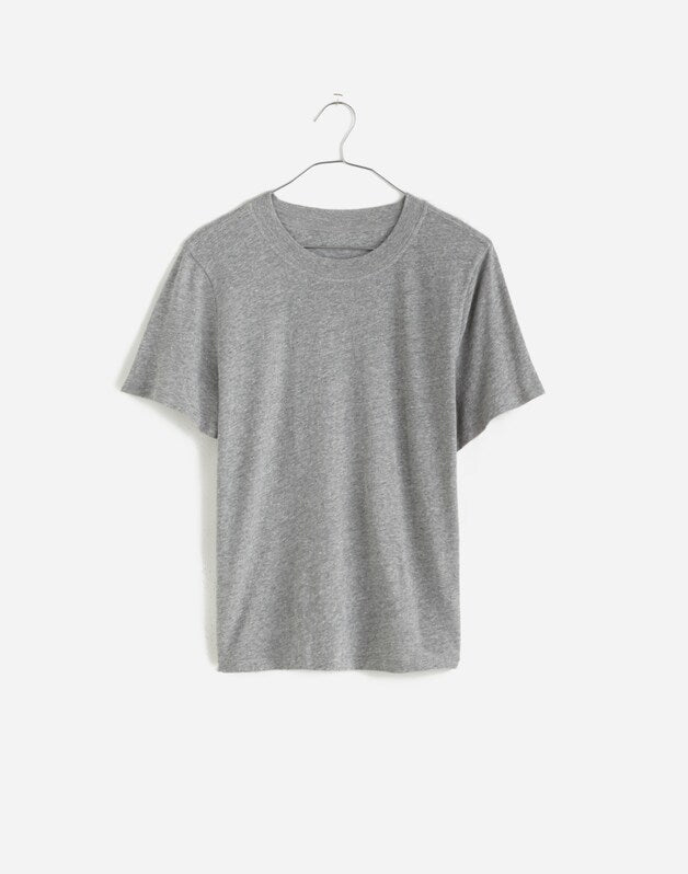 Premium Standard 01. The Heathered Shrunken Tee HTHR GREY