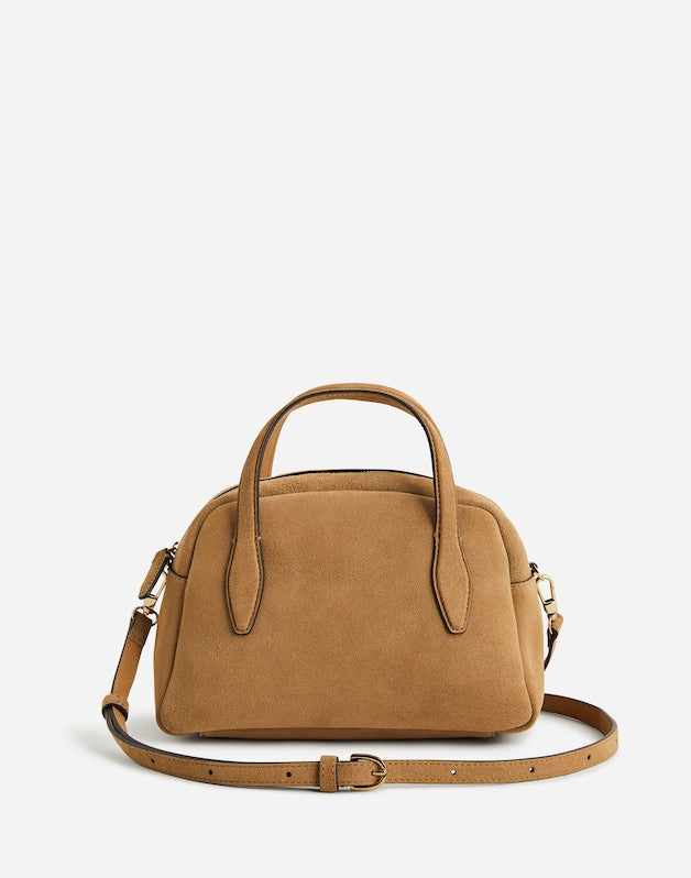 The Small Crossbody Bag in Suede TAWNY KHAKI