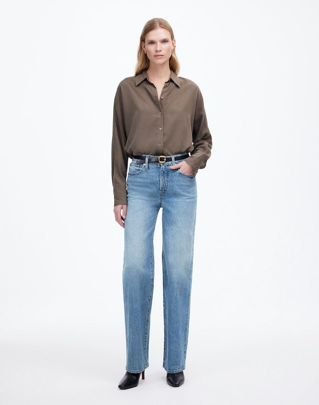 The Petite Perfect Vintage Wide-Leg Jean in Enmore Wash ENMORE WASH