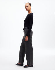 The Darted Barrel-Leg Jean in Olenda Wash OLENDA WASH