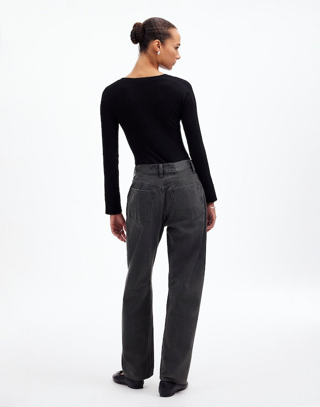 The Darted Barrel-Leg Jean in Olenda Wash OLENDA WASH