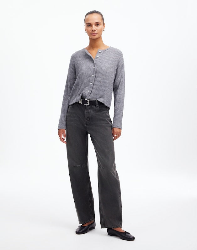 The Darted Barrel-Leg Jean in Olenda Wash OLENDA WASH