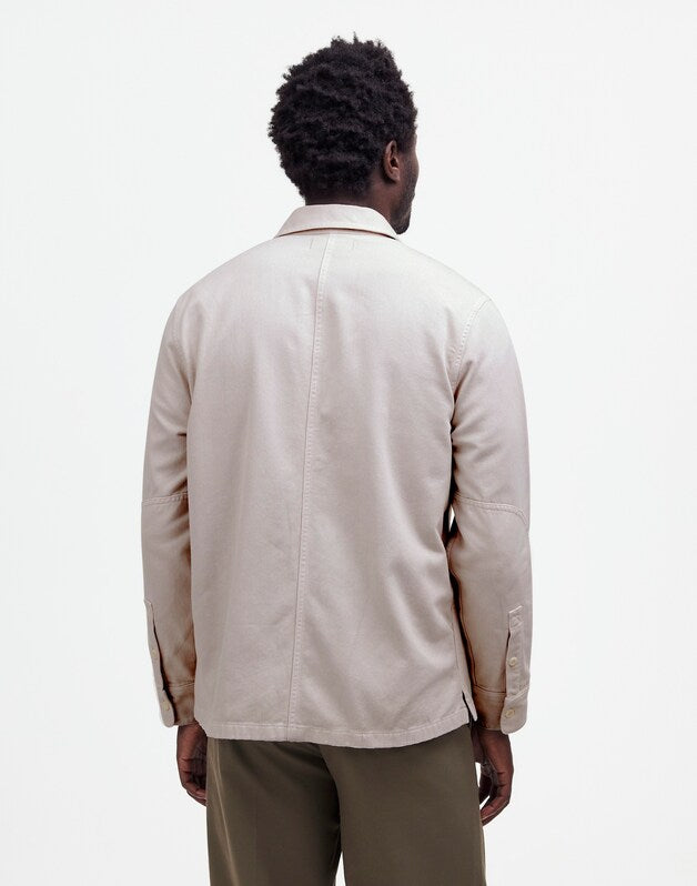 Garment-Dyed Straight-Hem Work Shirt VINTAGE LINEN