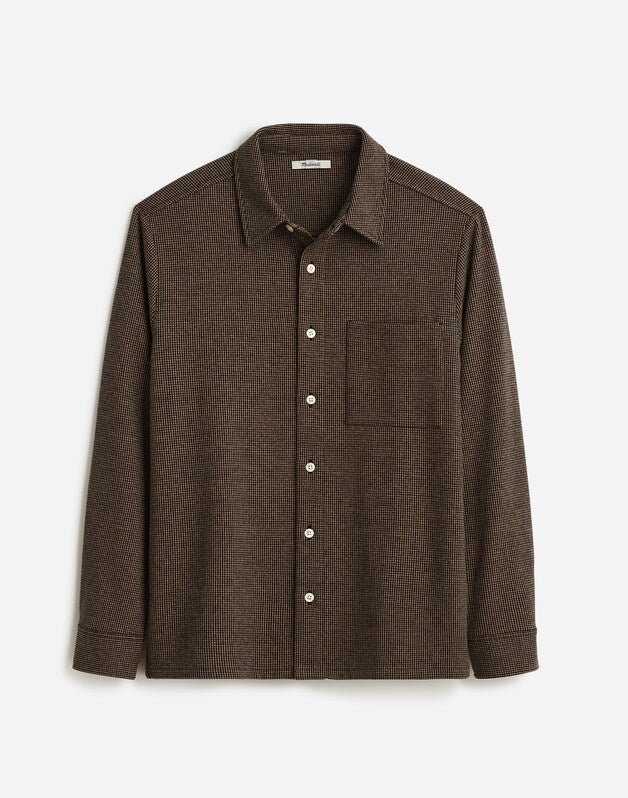 The Devoe Knit Shirt ALMOST BLACK