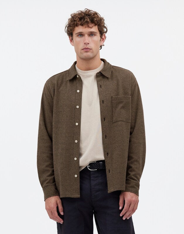 The Devoe Knit Shirt ALMOST BLACK