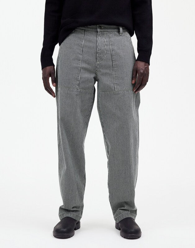 Baggy Surplus Pants in Stripe CULLMAN WASH