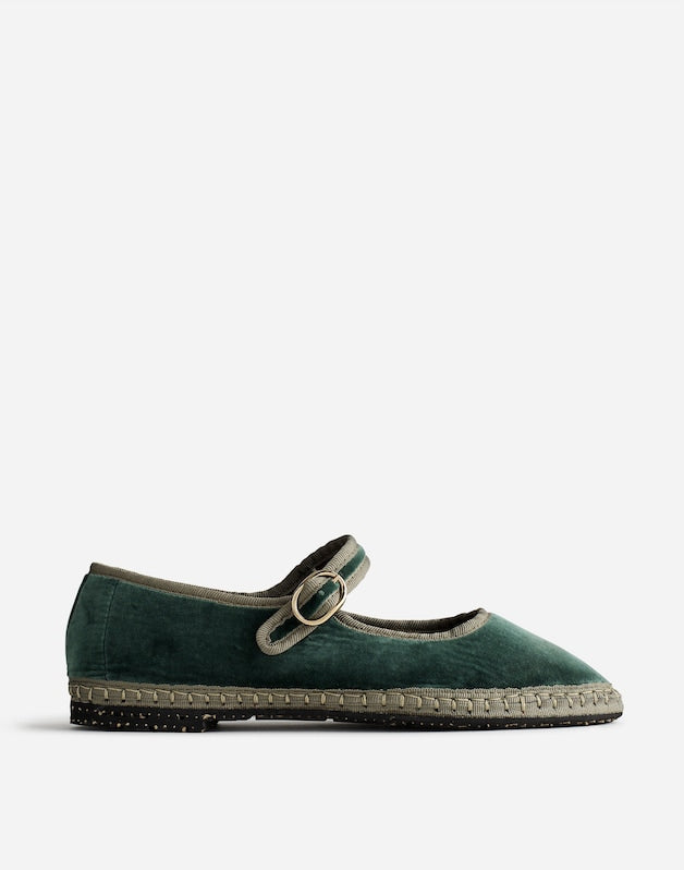 Flabelus Jay Mary Janes GREEN MULTI