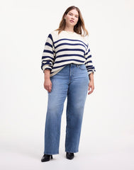 The Plus Perfect Vintage Wide-Leg Jean in Enmore Wash ENMORE WASH