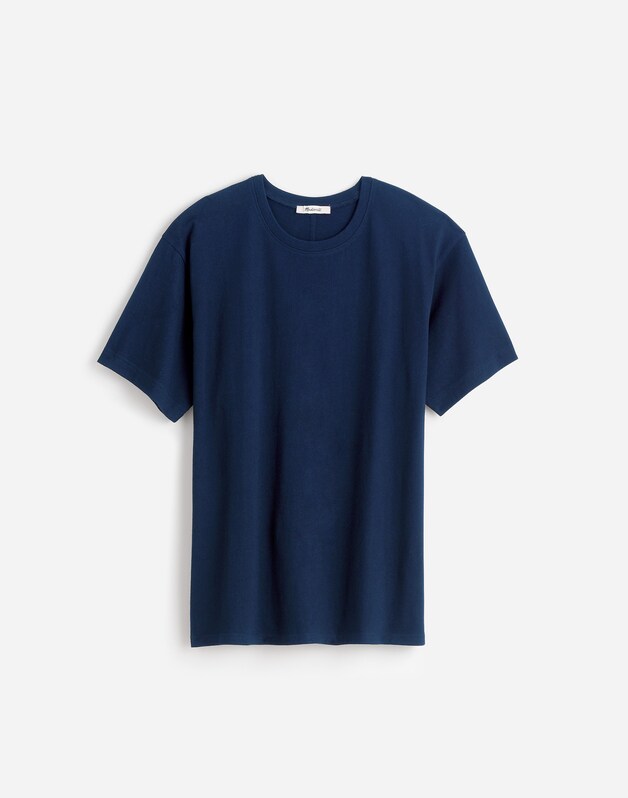 Cotton Relaxed Oversized Tee TRUE MIDNIGHT