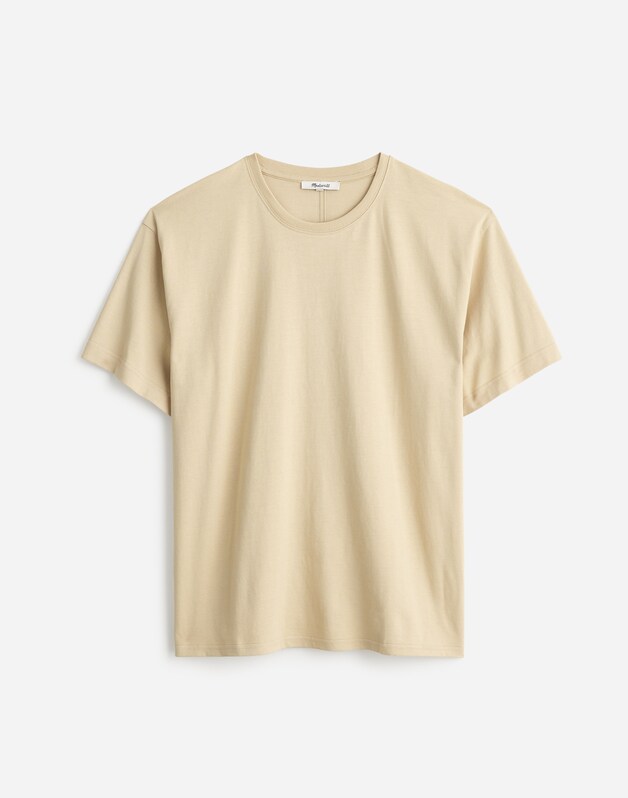 Cotton Relaxed Oversized Tee TOASTED CASHEW