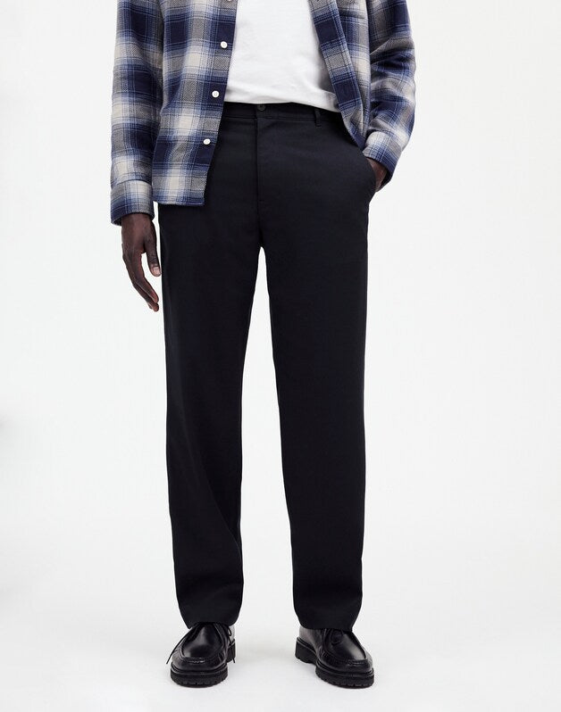 Elastic Trousers DARK NAVY MELANGE