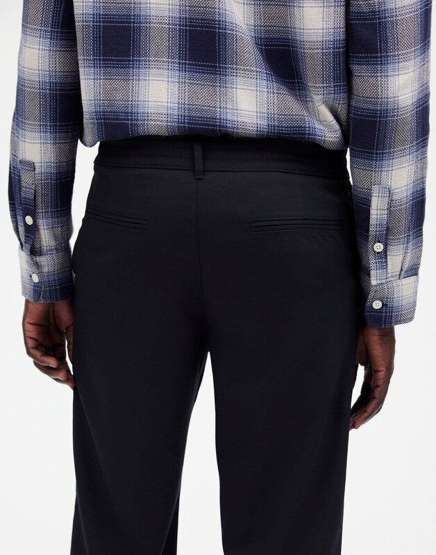 Elastic Trousers DARK NAVY MELANGE