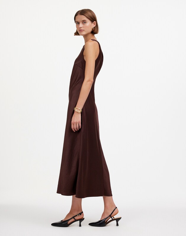 Sleeveless Maxi Dress DARK CAROB