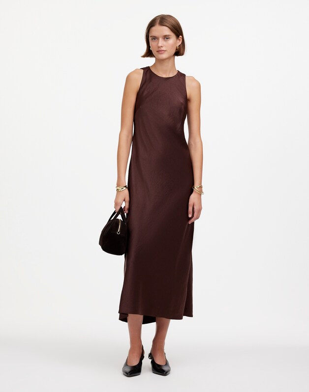 Sleeveless Maxi Dress DARK CAROB
