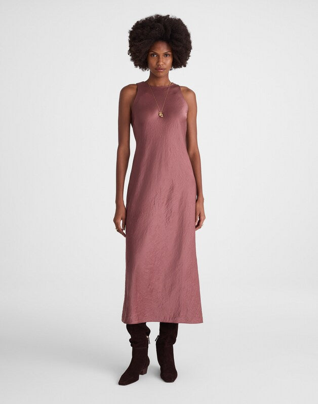 Sleeveless Maxi Dress BURNT SOIL