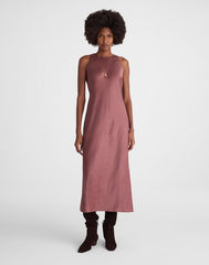 Sleeveless Maxi Dress BURNT SOIL