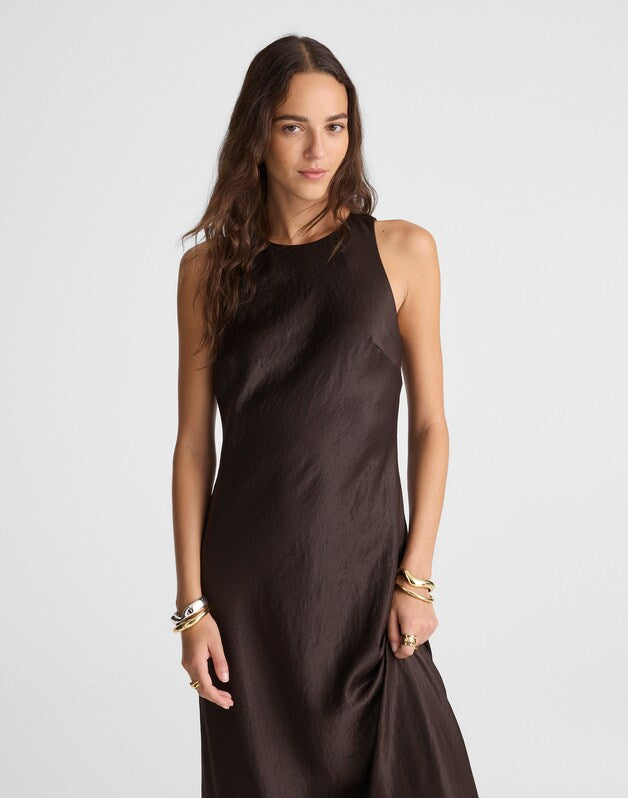 Sleeveless Maxi Dress BLACK WALNUT