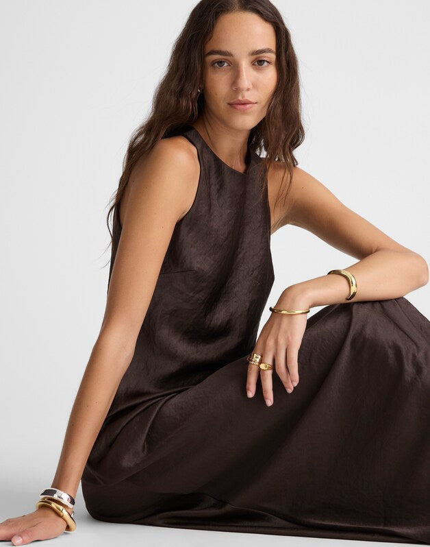 Sleeveless Maxi Dress BLACK WALNUT