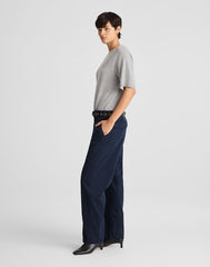 Darted Barrel-Leg Pants CLASSIC NAVY