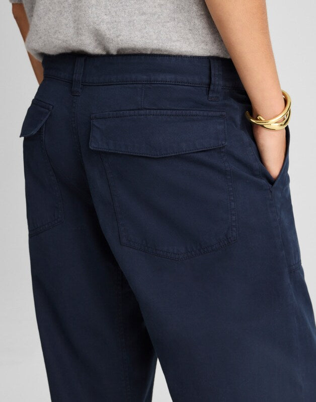 Darted Barrel-Leg Pants CLASSIC NAVY