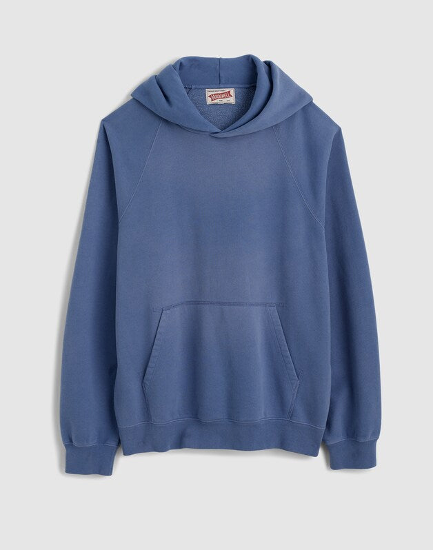 The McCarren Midweight Raglan-Sleeve Hoodie Sweatshirt BLUE IRIS