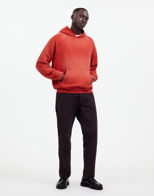 The McCarren Midweight Raglan-Sleeve Hoodie Sweatshirt SUNFADED RED