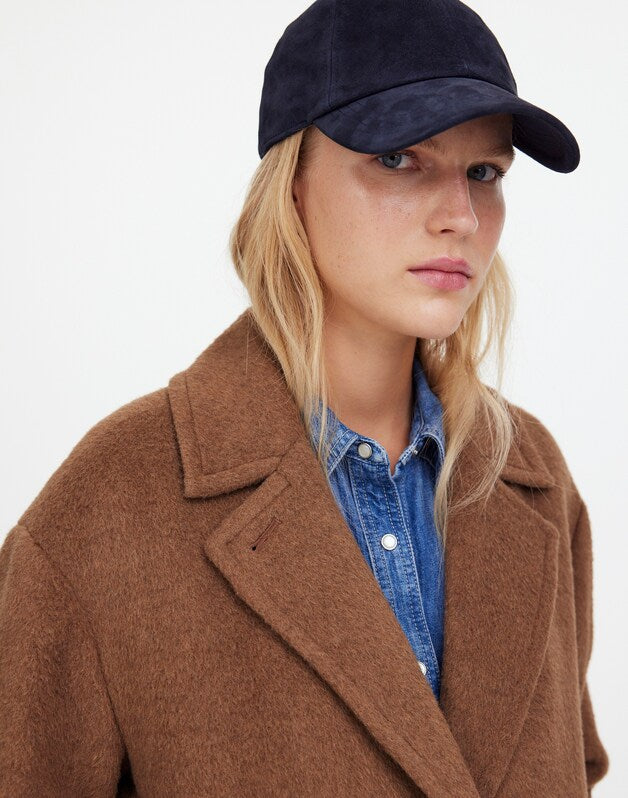 Suede Baseball Hat DEEP INDIGO